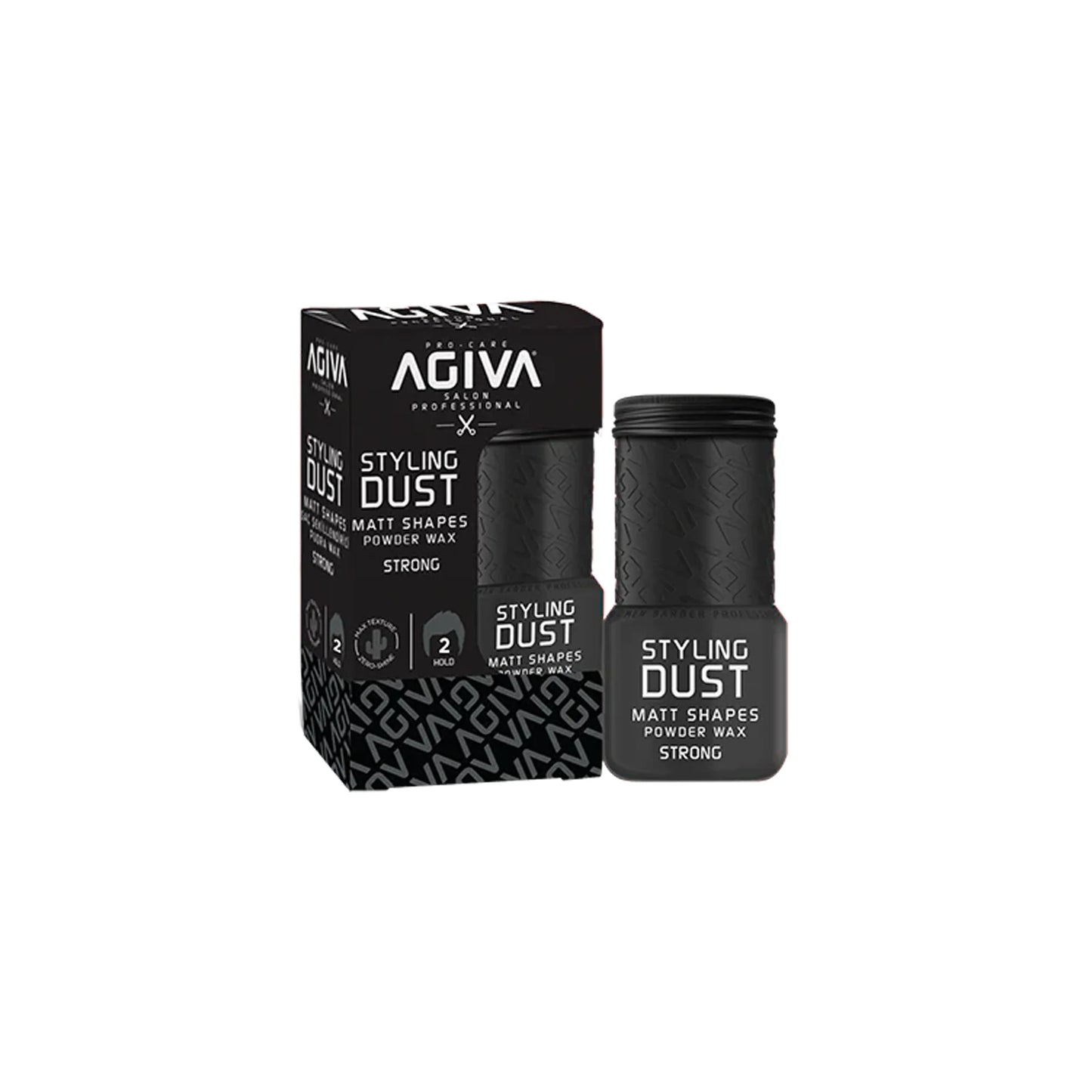Agiva Styling Hair Powder Wax Strong Black 20g
