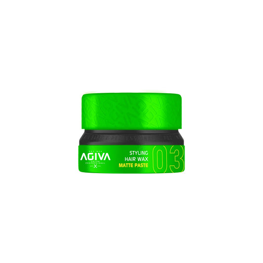 Agiva Styling Hair Wax Matte Paste 03 - Green 155ML